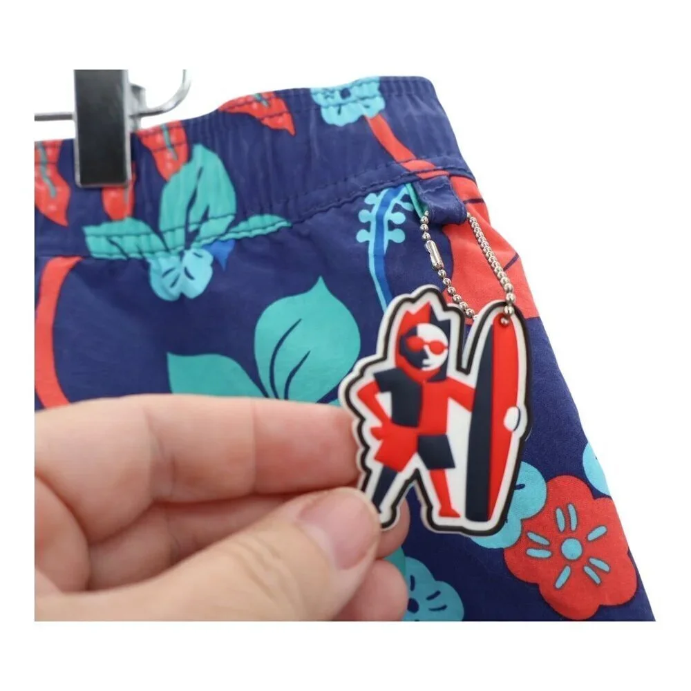 Reyn Spooner Swimming Trunks Shorts Size 2XL Blue Red Maritime Sea Floral